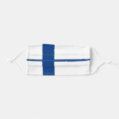 Finnish Flag (Finland) Adult Cloth Face Mask (Front, Folded)