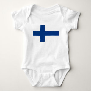 Finnish Flag (Finland) Baby Bodysuit