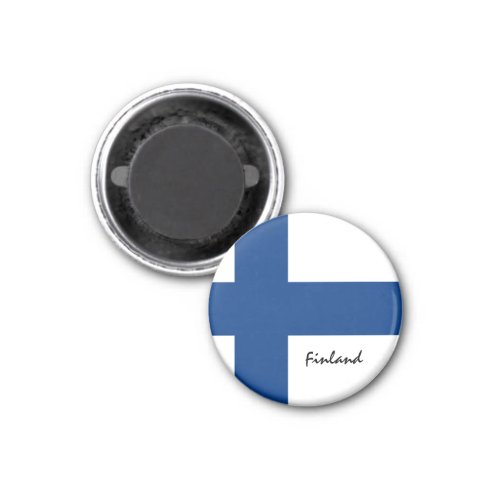 Finnish flag  Finland holiday travelsports fans Magnet