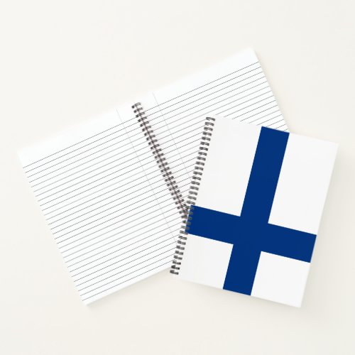 Finnish Flag Finland Notebook