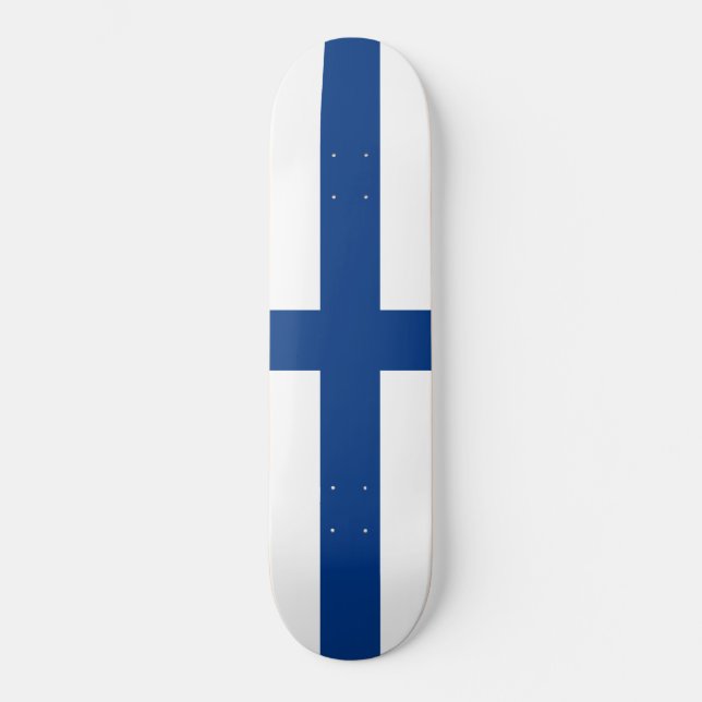 Finnish Flag (Finland) Skateboard (Front)