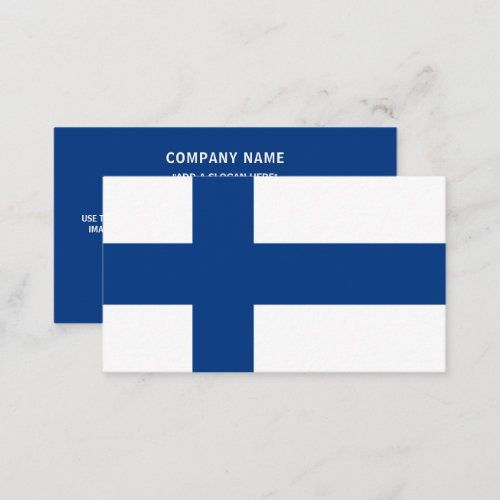 Finnish Flag Flag of Finland Business Card