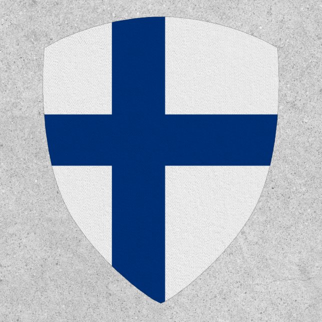 Finnish Flag, Flag of Finland Patch (Front)