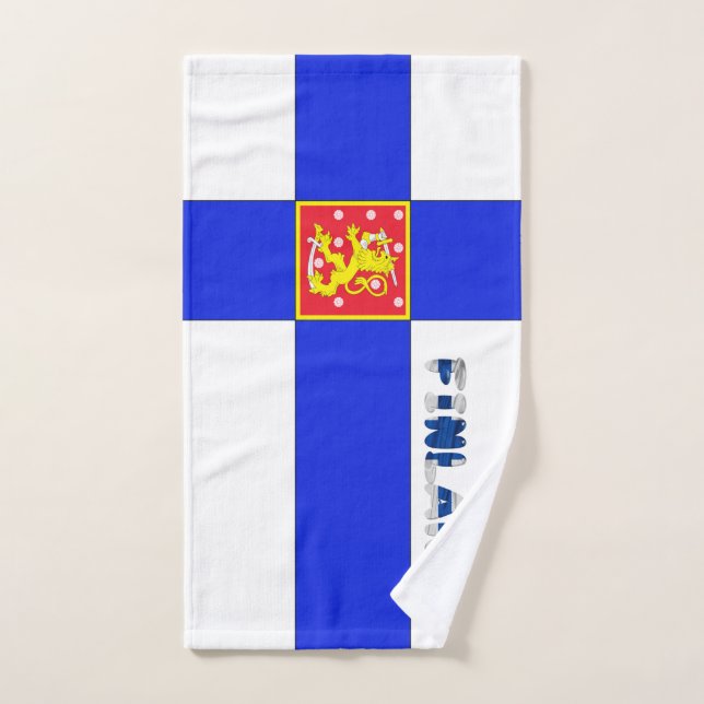 Finnish flag hand towel  (Hand Towel)