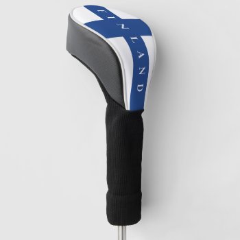 Finnish Flag Of Finland Custom Driver Sock Golf Head Cover by iprint at Zazzle