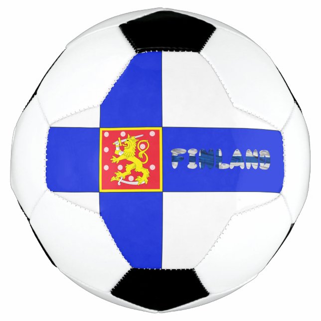 Finnish flag soccer ball (Front)