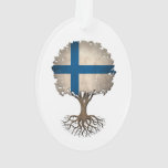 Finnish Flag Tree Of Life Customizable Ornament at Zazzle