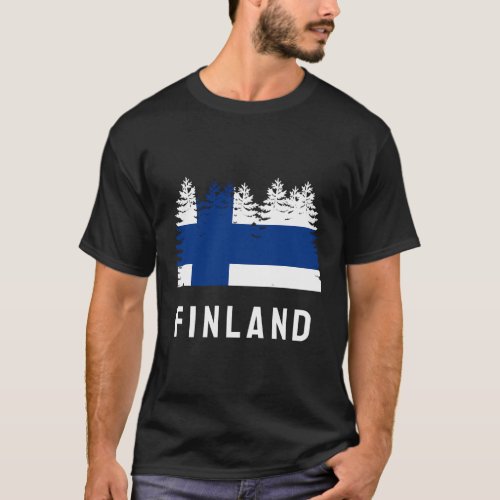 Finnish Forest Flag Finland T_Shirt