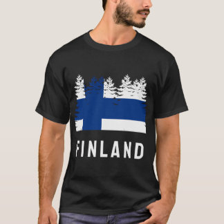 Finnish Forest Flag Finland T-Shirt