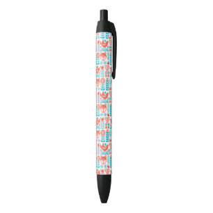 Finnish Fox & Bird Folk Art Pattern Pen