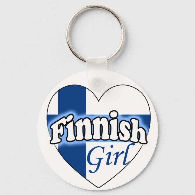 Finnish Girl Keychain (Front)