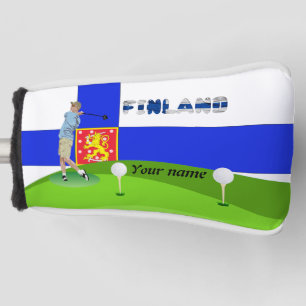 Finnish golfer golf head cover