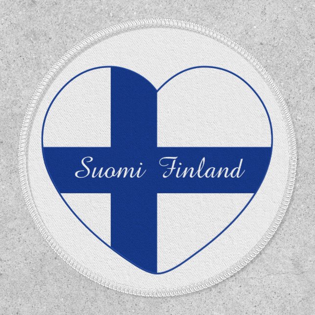 Finnish Heart Flag Patch (Front)