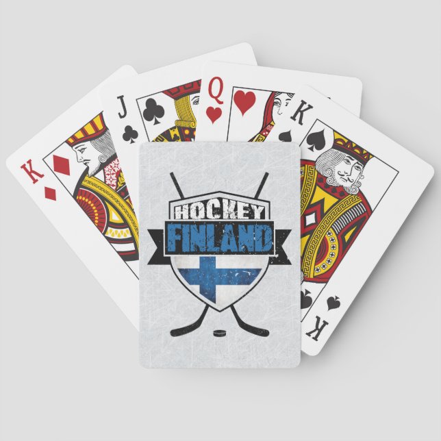 Finnish Hockey Shield Suomi Card Deck (Back)