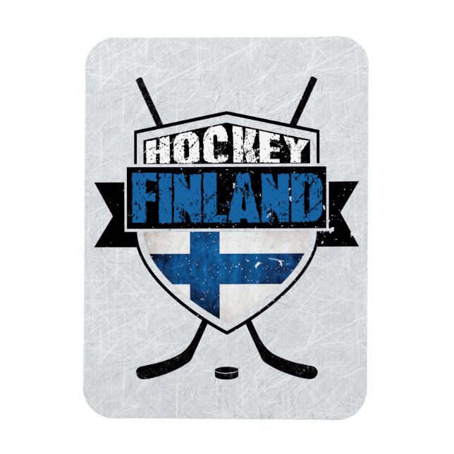 Finnish Hockey Shield Suomi Magnet (Vertical)
