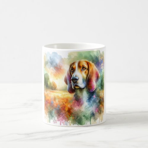 Finnish Hound in Colorful Serenity AREF801 _ Water Coffee Mug