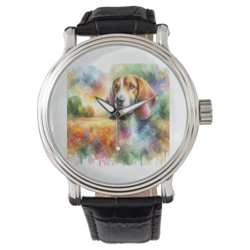 Finnish Hound in Colorful Serenity AREF801 _ Water Watch