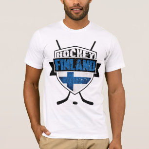 Finnish Ice Hockey Shirsey with Back Print T-Shirt