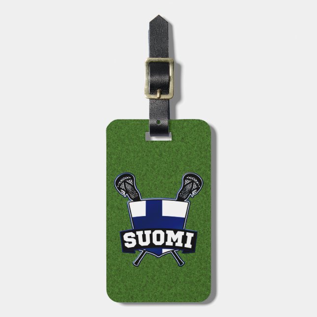 Finnish Lacrosse Luggage Tag Template (Front Vertical)