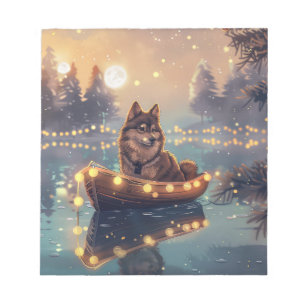 Finnish Lapphund Christmas Festive Voyage Notepad