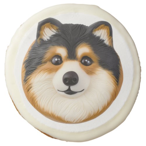 Finnish Lapphund Dog 3D Inspired Sugar Cookie