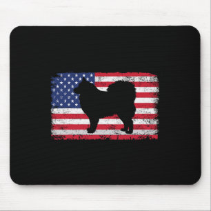 Finnish Lapphund Dog 4th Of July Patriotic America Mouse Pad
