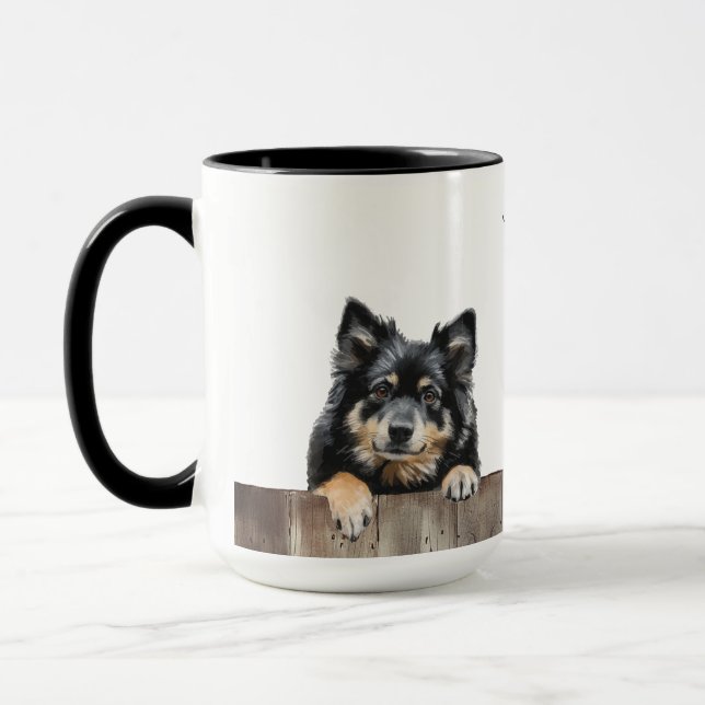 Finnish Lapphund Dog Mug (Left)