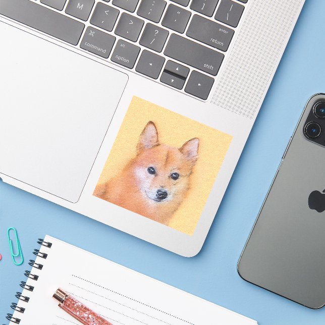 Finnish Lapphund,Finnish,Lapphund,Lapinkoira,Suome Sticker (Laptop w/ iPhone)