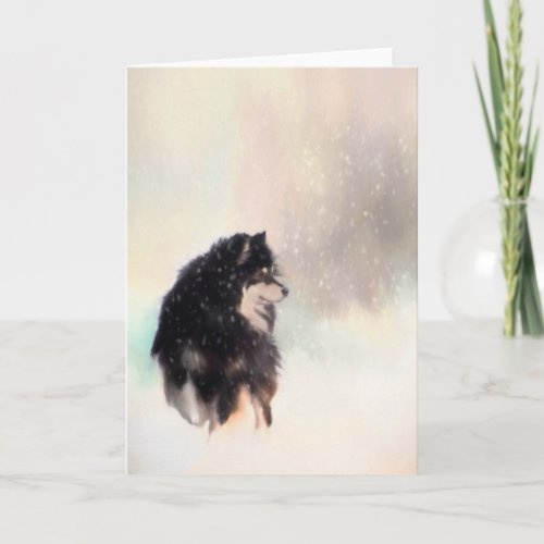 Finnish Lapphund Greeting or Christmas Card