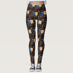 Finnish Lapphund Halloween Spooky Leggings