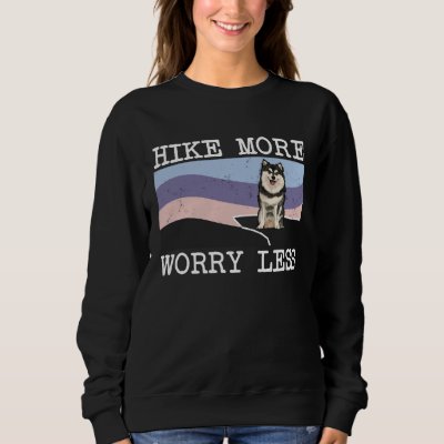 Finnish Lapphund Hike More Worry Less Graphic Hiki Sweatshirt