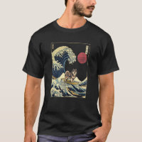 Finnish Lapphund Japanese Kanagawa Wave Surf Dog