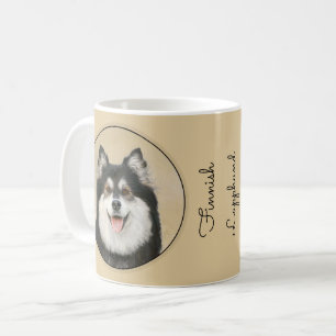 Finnish Lapphund Painting - Cute Original Dog Art Coffee Mug