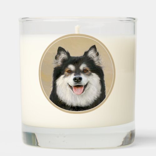 Finnish Lapphund Painting _ Cute Original Dog Art Scented Candle