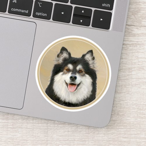 Finnish Lapphund Painting _ Cute Original Dog Art Sticker