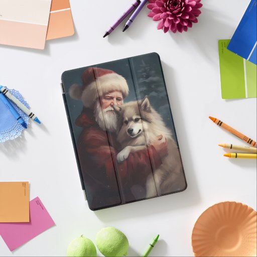 Finnish Lapphund Santa Claus Festive Christmas iPad Air Cover