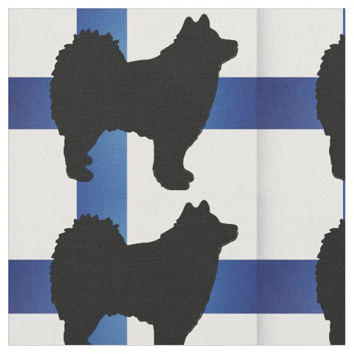 finnish lapphund silo flag-finland.png fabric