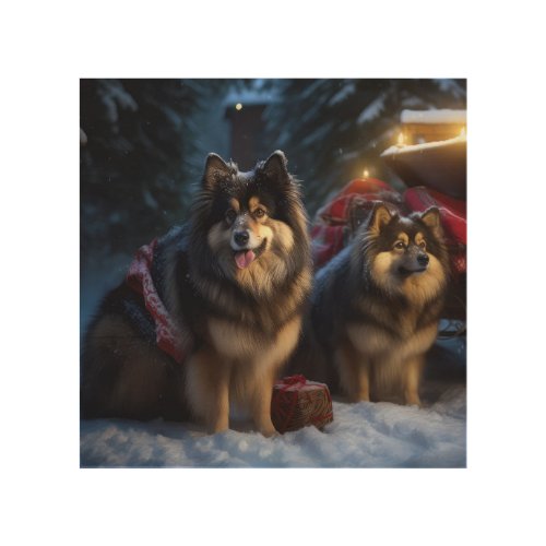 Finnish Lapphund Snowy Sleigh Christmas Decor 