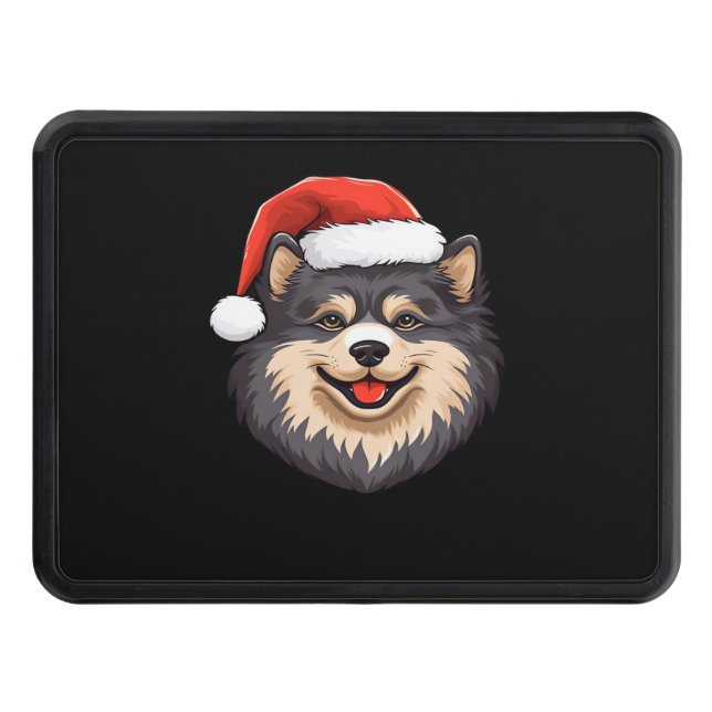 Finnish Lapphund Ugly Sweater Christmas Classic T- Hitch Cover (Front)