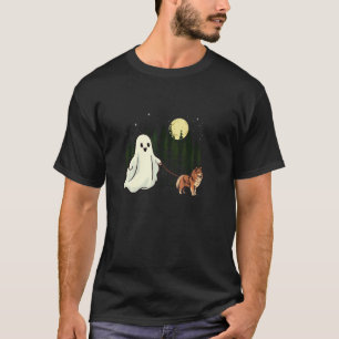 Finnish Lapphund Walking Ghost Halloween Funny Kid T-Shirt
