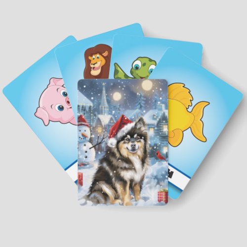 Finnish Lapphund Winter Wonderland Christmas Joy  Matching Game Cards