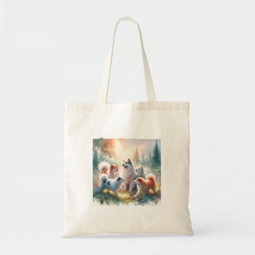 Finnish Lapphunds in Harmony 040624AREF121 _ Water Tote Bag