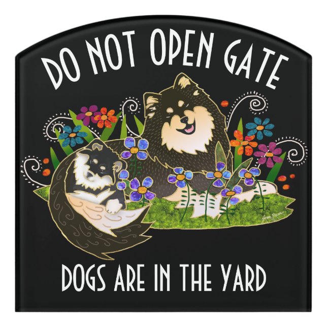 FINNISH LAPPY -DO NOT OPEN GATE  sign customizable (Contour Front)