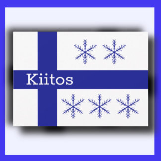 Finnish Letterpress Thank You Card