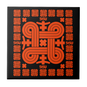 Finnish Sisu Art Ceramic Tile