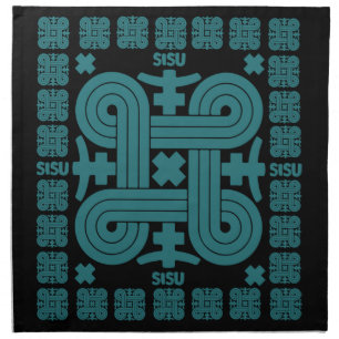 Finnish Sisu Art Cloth Napkin