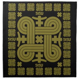 Finnish Sisu Art Cloth Napkin