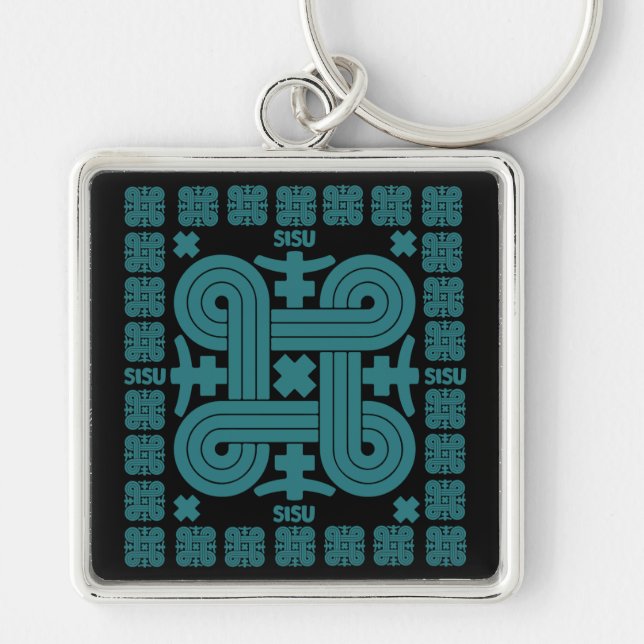 Finnish Sisu Art Keychain (Front)
