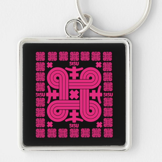 Finnish Sisu Art Keychain (Front)