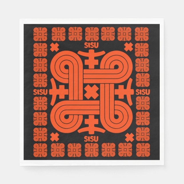 Finnish Sisu Art Napkins (Front)